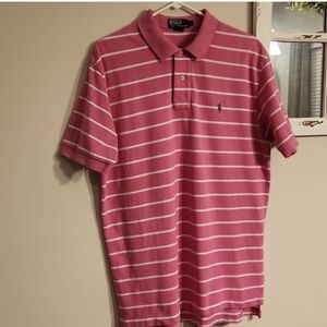 Ralph Lauren Polo Pink with White Stripes